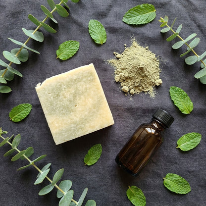 The Steam Room - Eucalyptus and Spearmint Essential Oil - French Green Clay