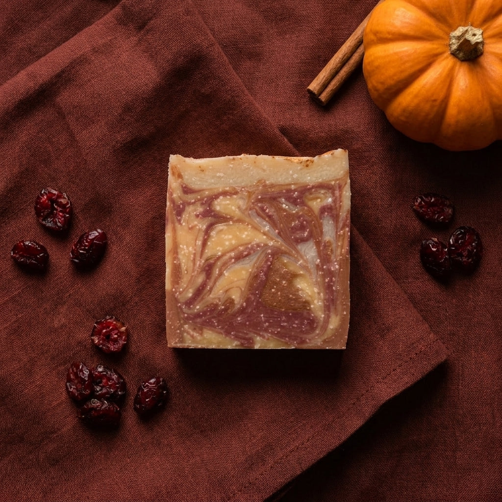 Reliquary No. 1 — The Alchemist's Harvest - Pumpkin Oud, Spiced Cranberry, Vanilla Chestnut Fragrance Oil - Kaolin Clay